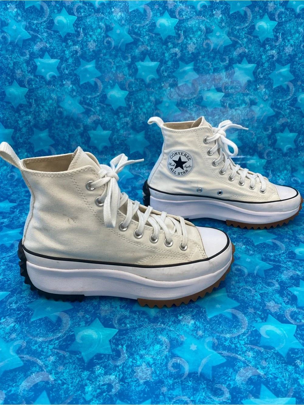 Converse Unisex White Run Star Hike Platform Sneaker Sz US Men 6.5/US Women 8 - Picture 4 of 13